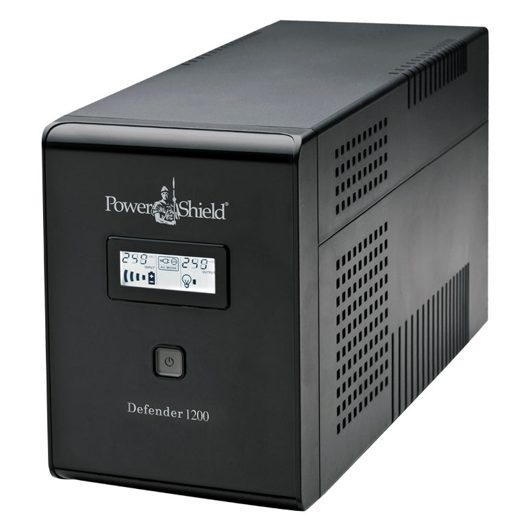 Power shield UPS device on a white background