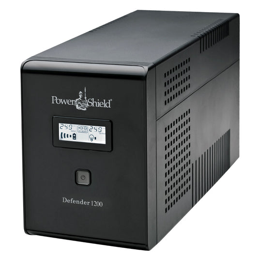 Power shield UPS device on a white background