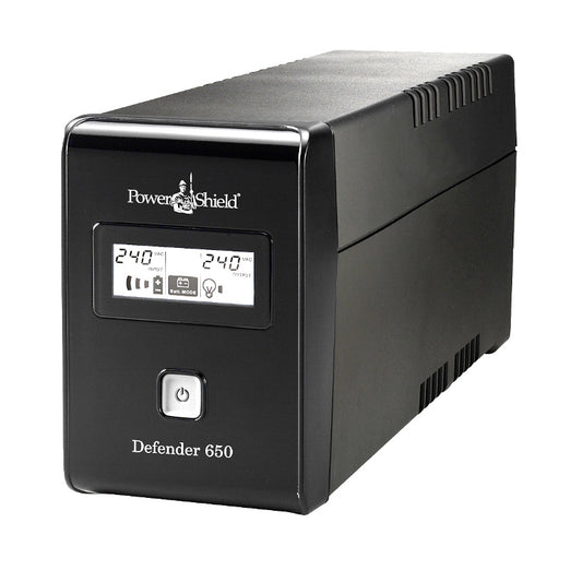 PowerShield Defender 650 UPS on a white background